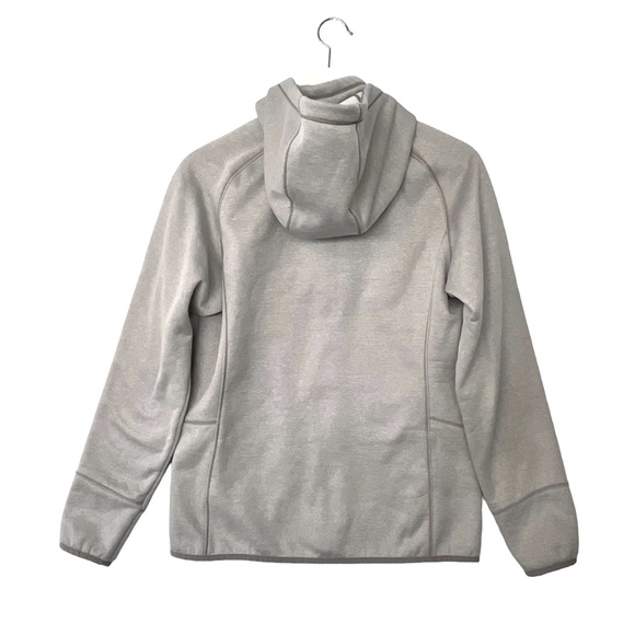 Patagonia Tech Fleece Hoody Birch White Women’s Medium Pockets Logo Full Zip - Picture 5 of 13